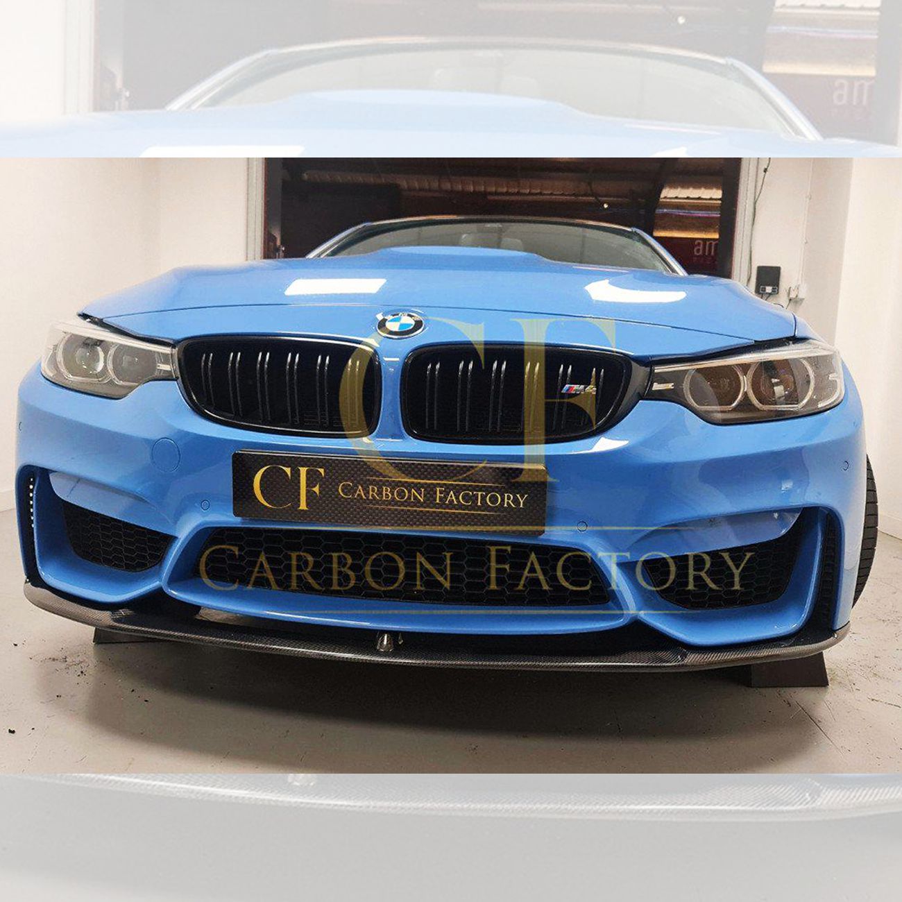 BMW F80 M3 F82 F83 M4 M Performance Style Carbon Fibre Front Splitter Bottom 14-20 - Image 8