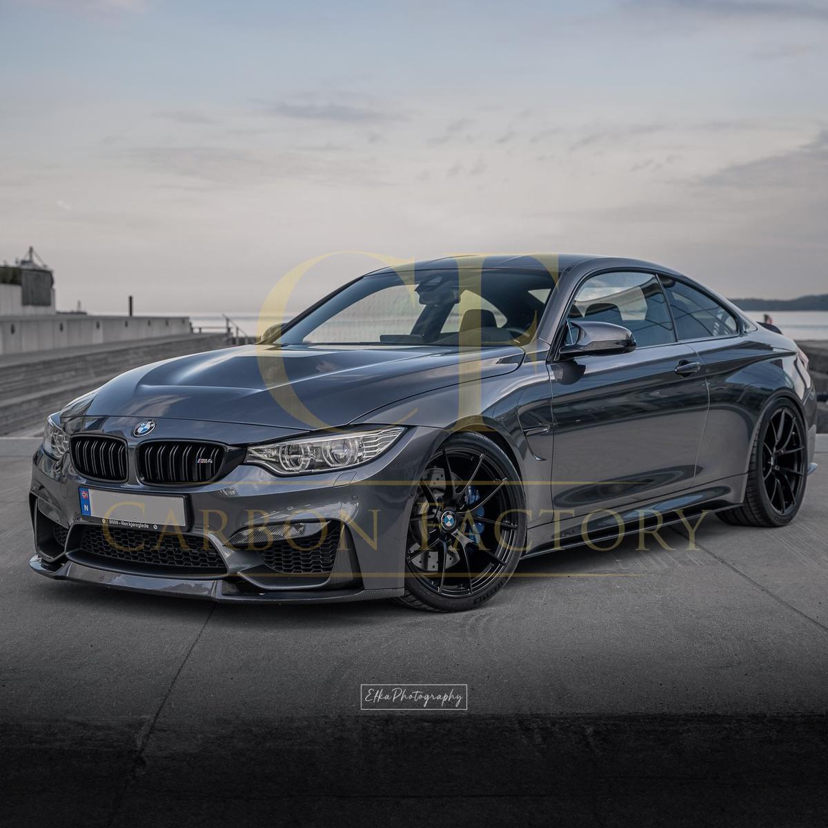 BMW F80 M3 F82 F83 M4 M Performance Style Carbon Fibre Front Splitter Covers 14-20 - Image 4