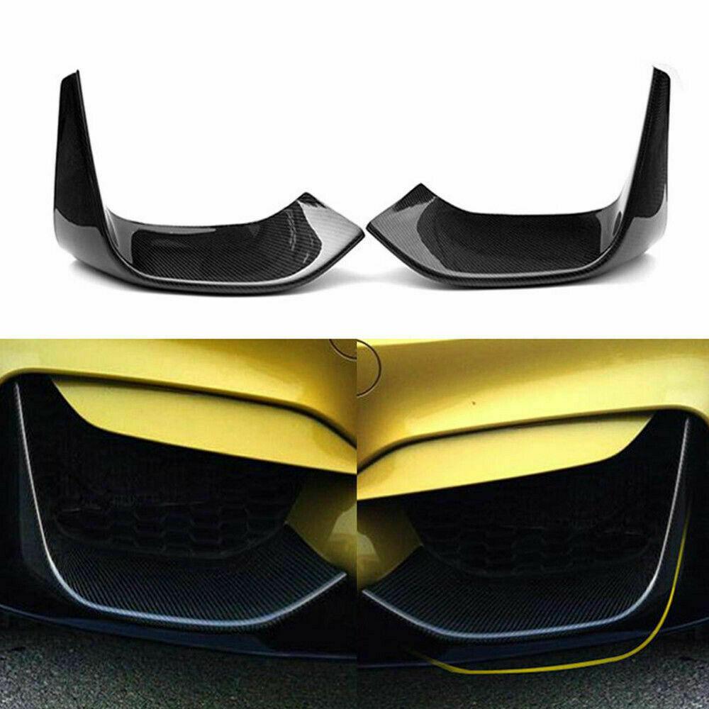 BMW F80 M3 F82 F83 M4 M Performance Style Carbon Fibre Front Splitter Covers 14-20