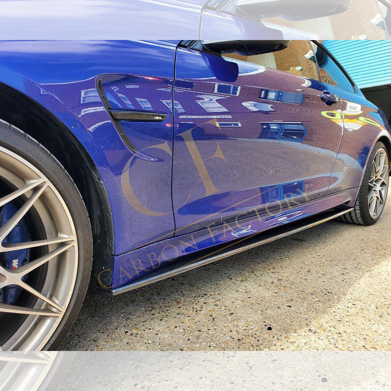 BMW F80 M3 F82 F83 M4 M Performance Style Carbon Fibre Side Skirt Extension 14-20 - Image 5