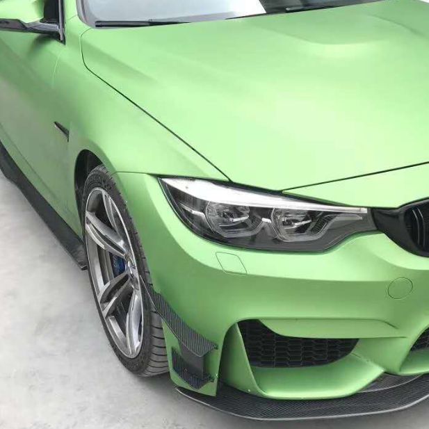 BMW F80 M3 F82 F83 M4 MAD Style Carbon Fibre Front Canards 14-20 - Image 3