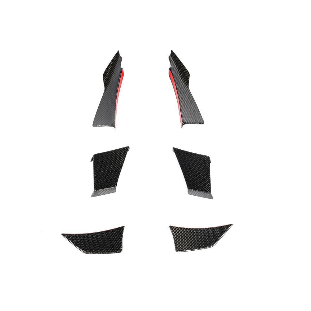 BMW F80 M3 F82 F83 M4 MAD Style Carbon Fibre Front Canards 14-20 - Image 4