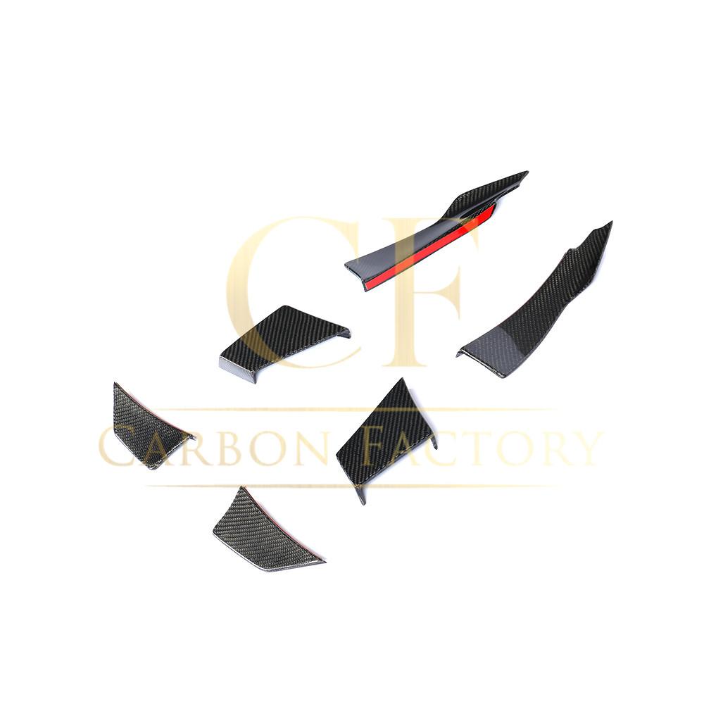 BMW F80 M3 F82 F83 M4 MAD Style Carbon Fibre Front Canards 14-20 - Image 6