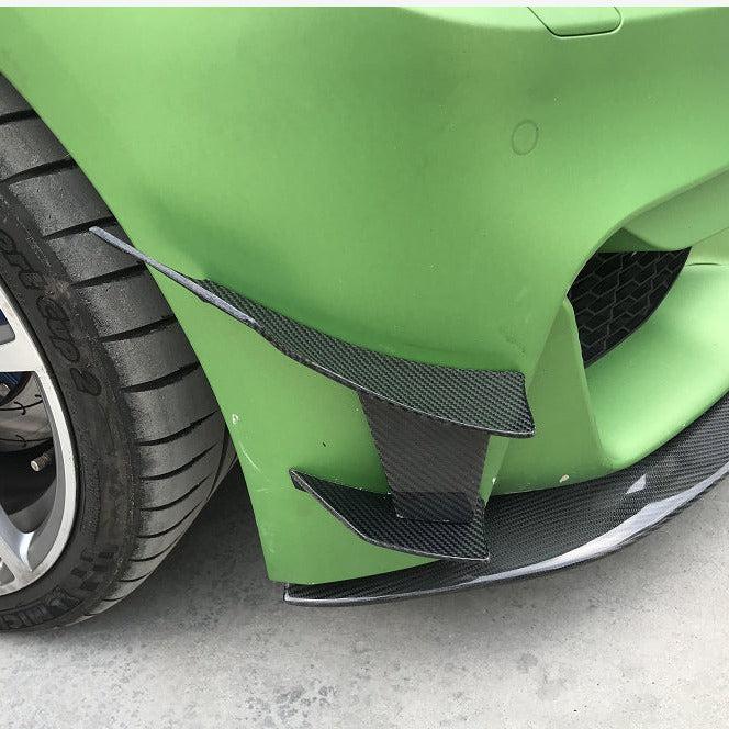 BMW F80 M3 F82 F83 M4 MAD Style Carbon Fibre Front Canards 14-20