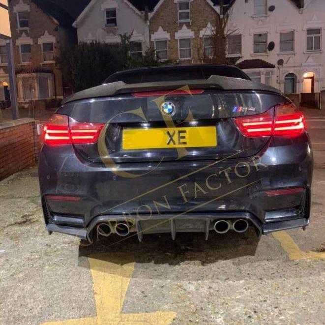 BMW F80 M3 F82 F83 M4 V Style Carbon Fibre Diffuser 14-20 - Image 13