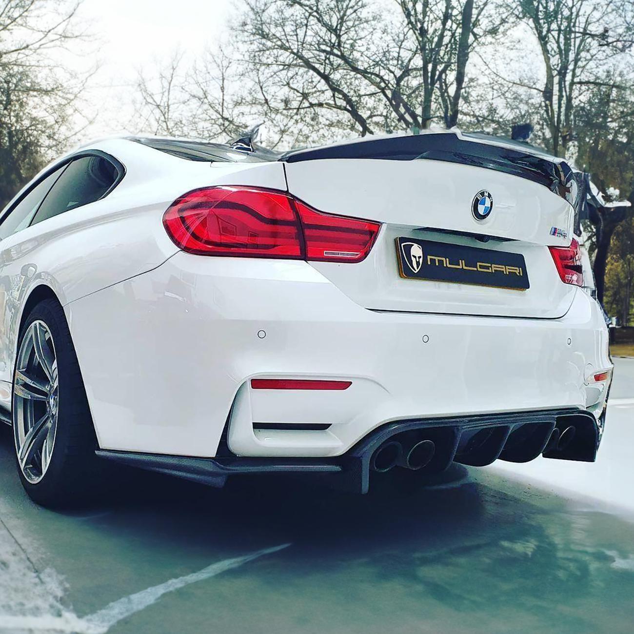 BMW F80 M3 F82 F83 M4 V Style Carbon Fibre Diffuser 14-20 - Image 2