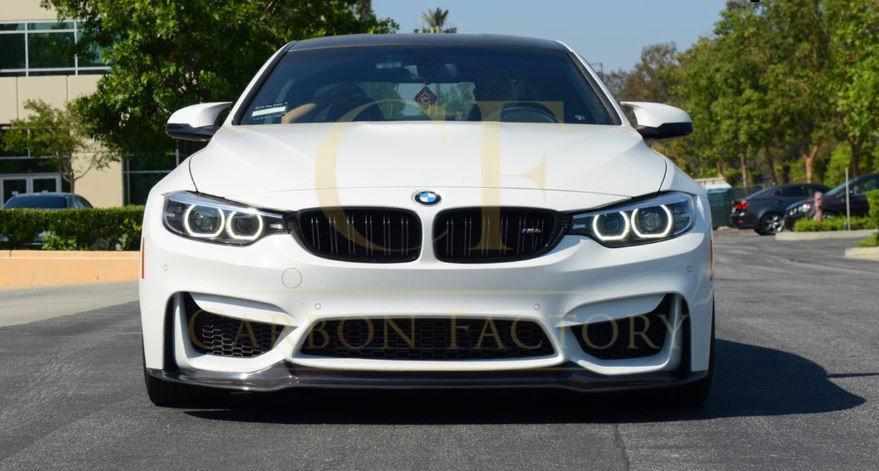 BMW F80 M3 F82 F83 M4 V Style Carbon Fibre Front Splitter 14-20 - Image 7