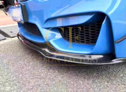 BMW F80 M3 F82 F83 M4 V Style Carbon Fibre Front Splitter 14-20 - Image 9