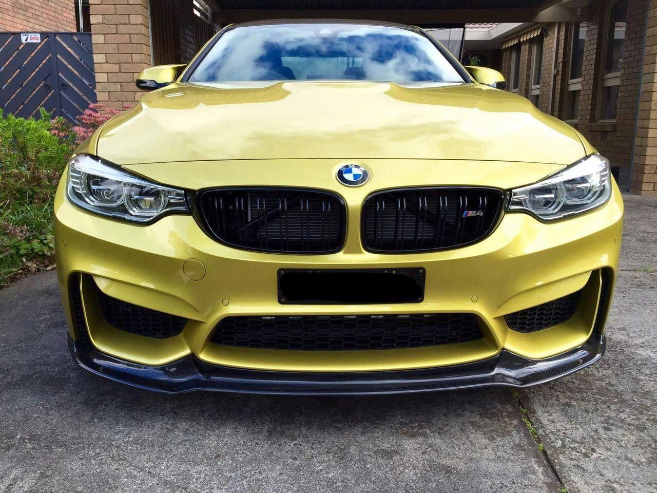 BMW F80 M3 F82 F83 M4 V Style Carbon Fibre Front Splitter 14-20