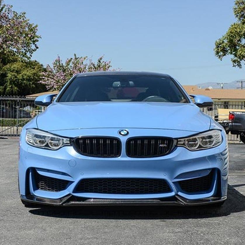 BMW F80 M3 F82 F83 M4 VR Style Carbon Fibre Front Splitter 14-20 - Image 2