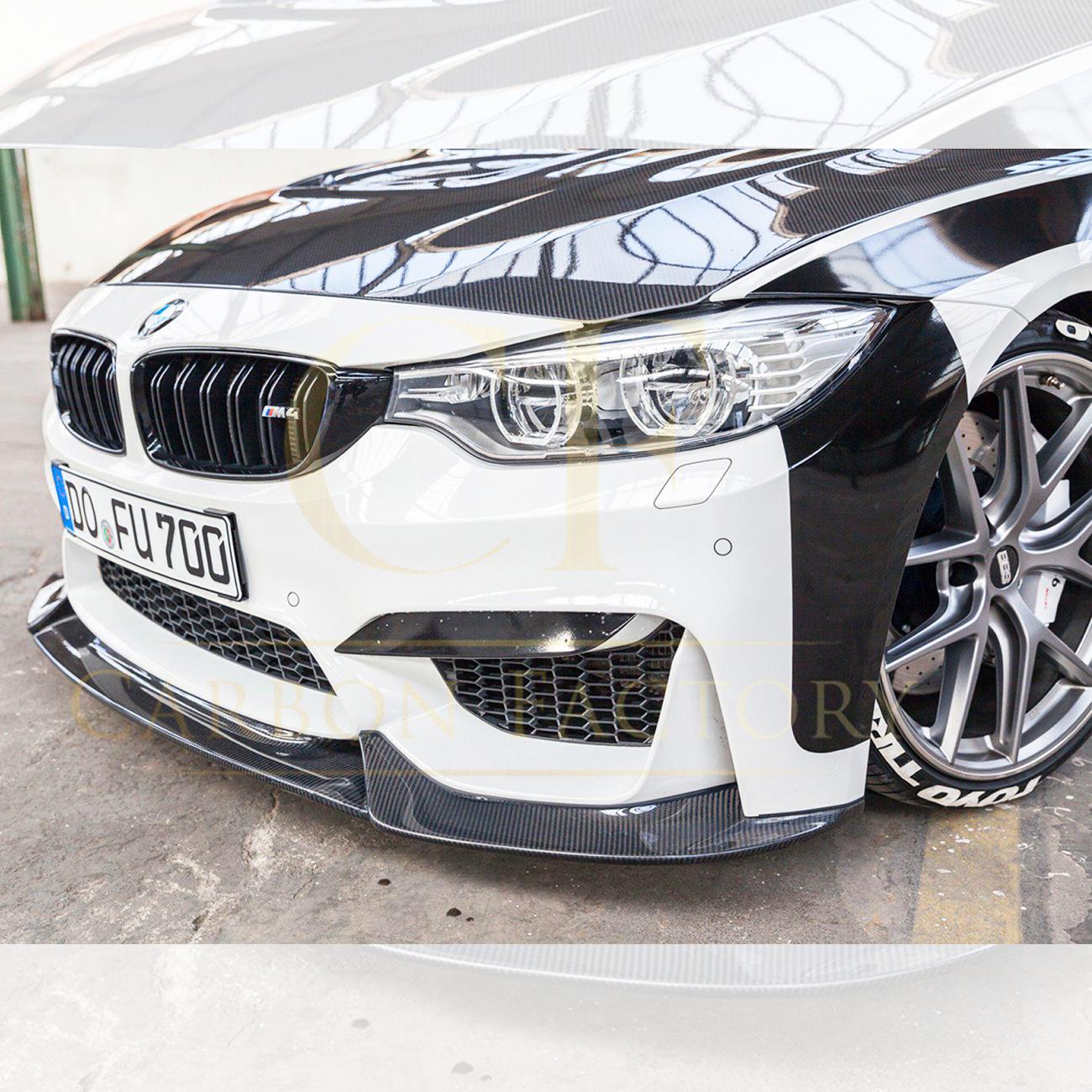 BMW F80 M3 F82 F83 M4 VR Style Carbon Fibre Front Splitter 14-20 - Image 4