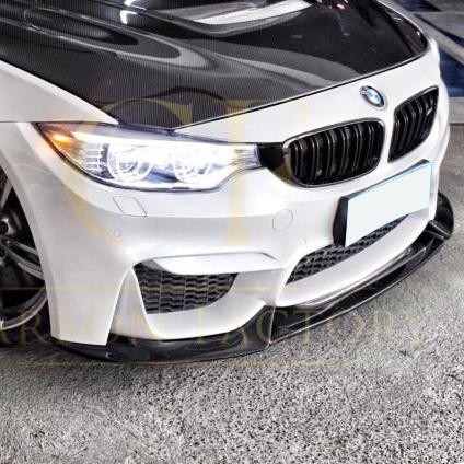 BMW F80 M3 F82 F83 M4 VR Style Carbon Fibre Front Splitter 14-20 - Image 5