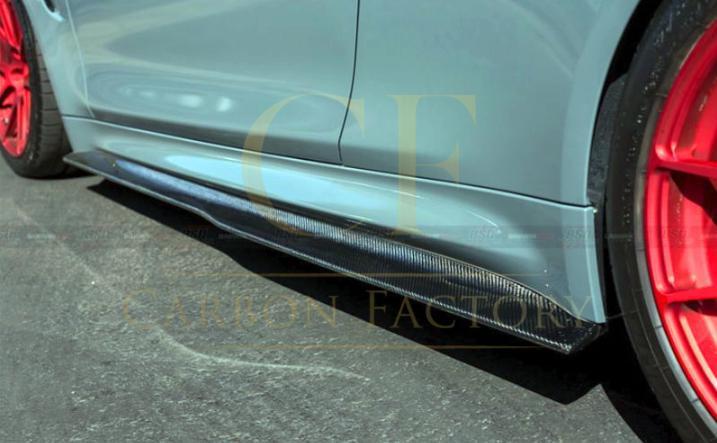 BMW F80 M3 PSM Style Carbon Fibre Side Skirt Extension 14-20 - Image 2