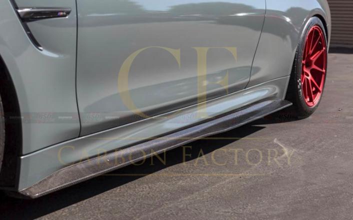 BMW F80 M3 PSM Style Carbon Fibre Side Skirt Extension 14-20 - Image 3