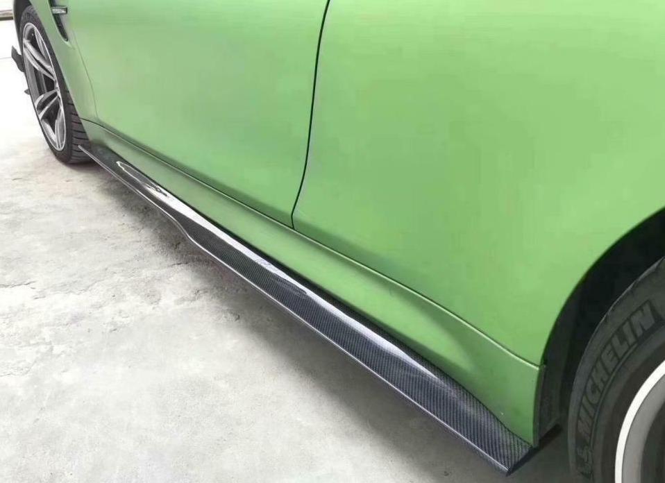 BMW F80 M3 PSM Style Carbon Fibre Side Skirt Extension 14-20