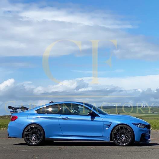 BMW F82 F83 M4 AP Style Carbon Fibre Side Skirt Extension 14-20 - Image 2