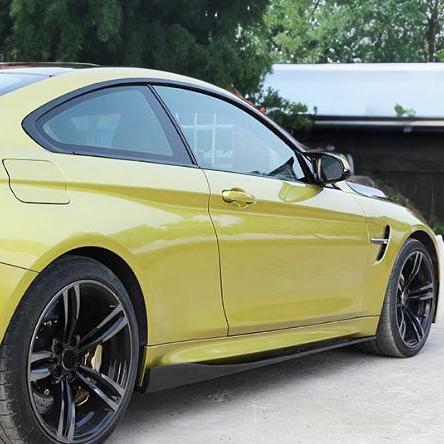 BMW F82 F83 M4 AP Style Carbon Fibre Side Skirt Extension 14-20