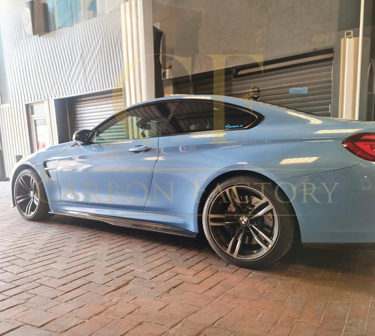 BMW F82 F83 M4 PSM Style Carbon Fibre Side Skirt Extension 14-20 - Image 11