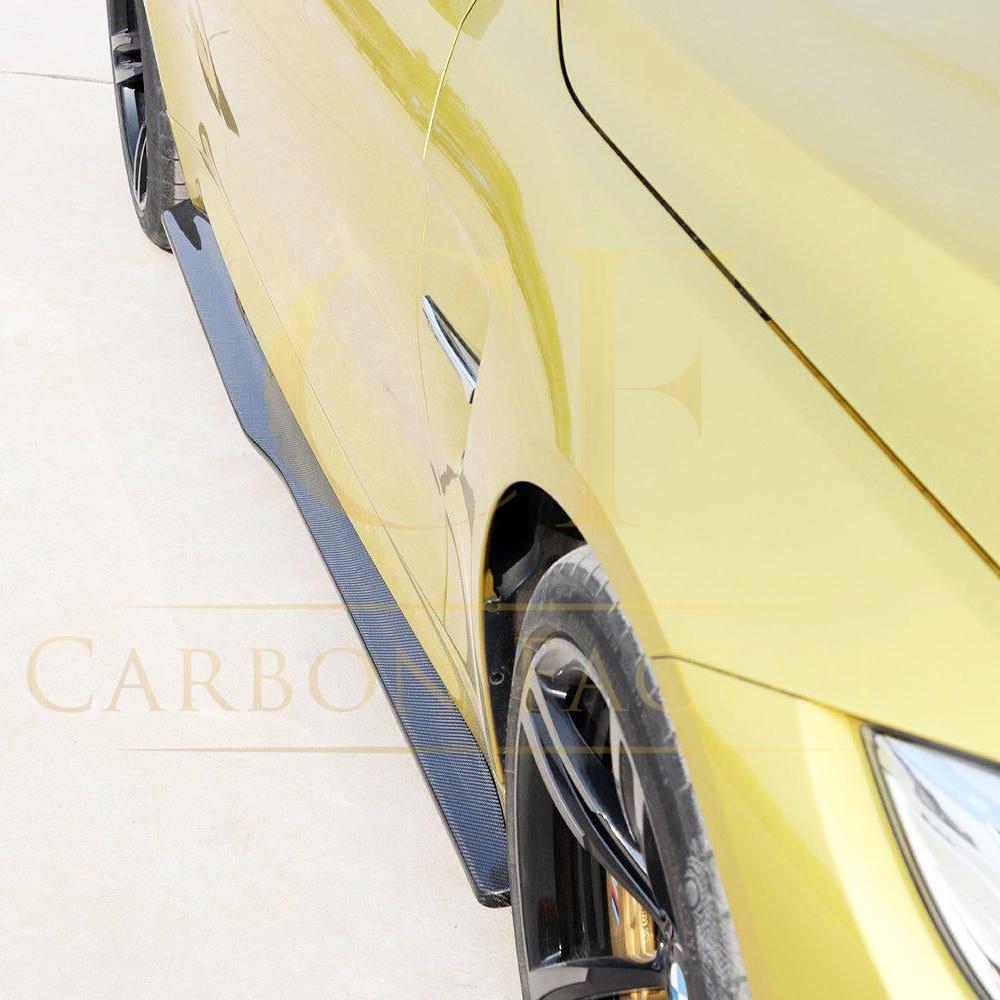 BMW F82 F83 M4 PSM Style Carbon Fibre Side Skirt Extension 14-20 - Image 4