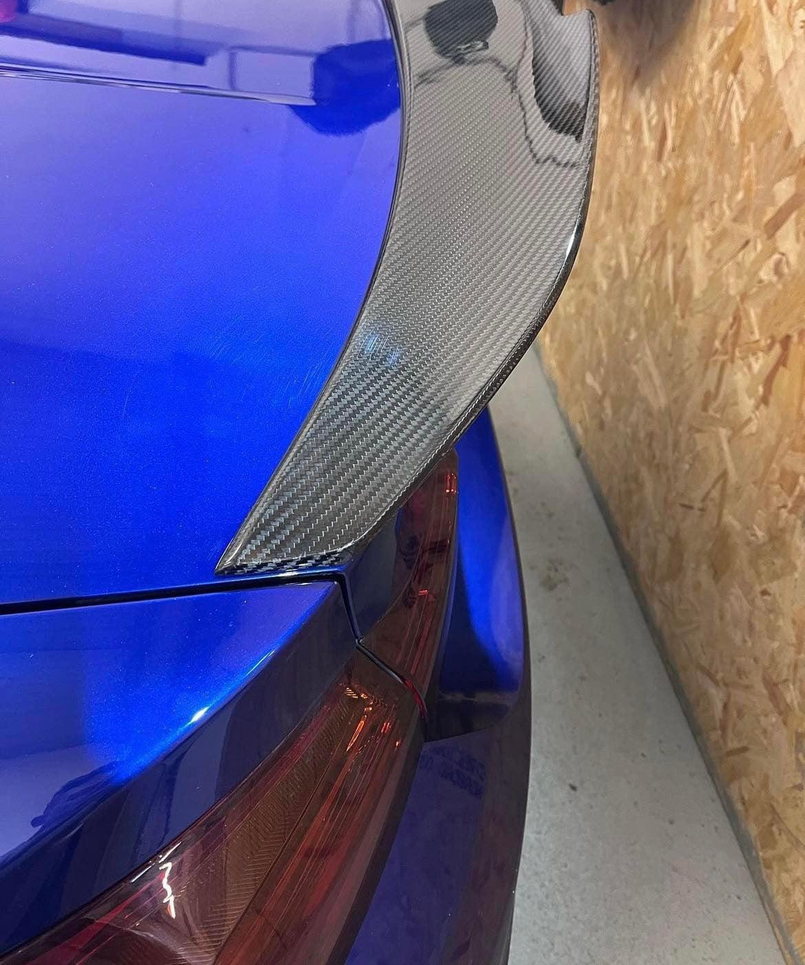 BMW F82 M4 Coupe Carbon Fibre Boot Spoiler PSM Style 14-20 - Image 10