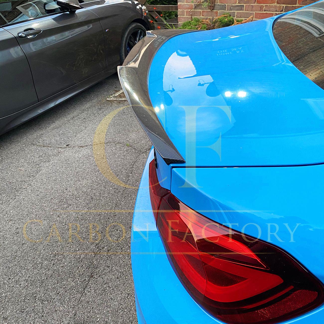BMW F82 M4 Coupe V Style Carbon Fibre Boot Spoiler 14-20 - Image 6