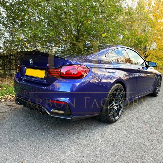BMW F82 M4 Coupe V Style Carbon Fibre Boot Spoiler 14-20 - Image 7