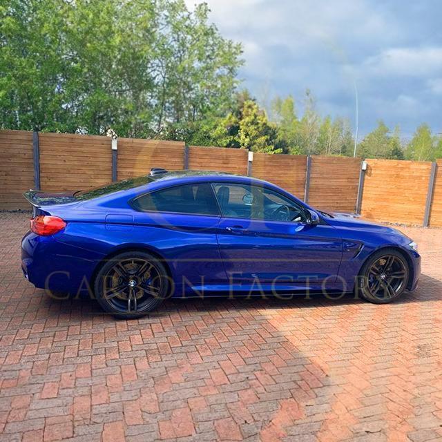 BMW F82 M4 Coupe V Style Gloss Black Boot Spoiler 14-20 - Image 4