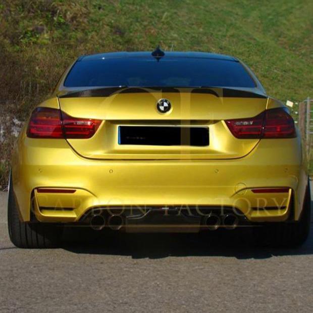 BMW F82 M4 Coupe V Style Gloss Black Boot Spoiler 14-20 - Image 5